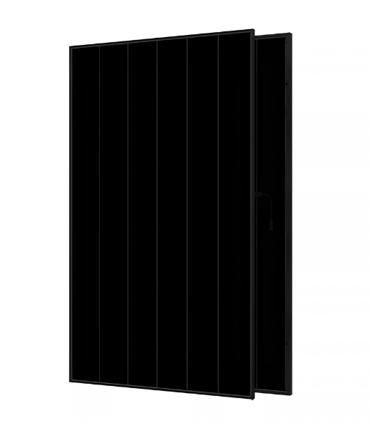 AIKO Neostar 3S+ 530W dual glass all black ABC N-type bifacial solar panel.